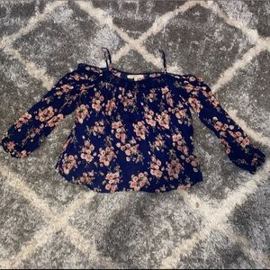 Rewind Floral Long Sleeve Blouse M